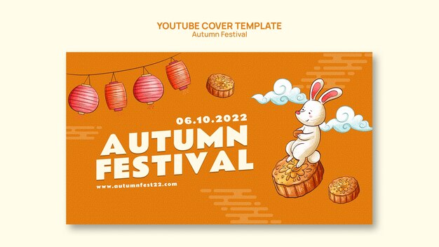 YouTube-Cover-Vorlage für die Herbstfestfeier