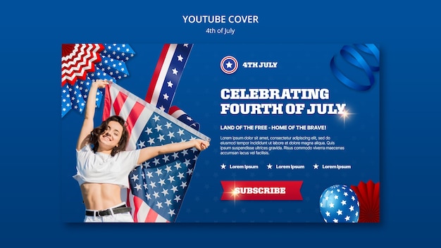 YouTube-Cover zur Feier zum 4. Juli