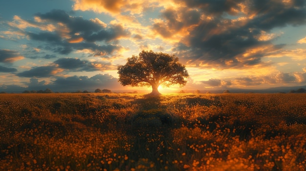 Photo gratuite arbre photoréaliste avec des branches et un tronc à l'extérieur dans la nature