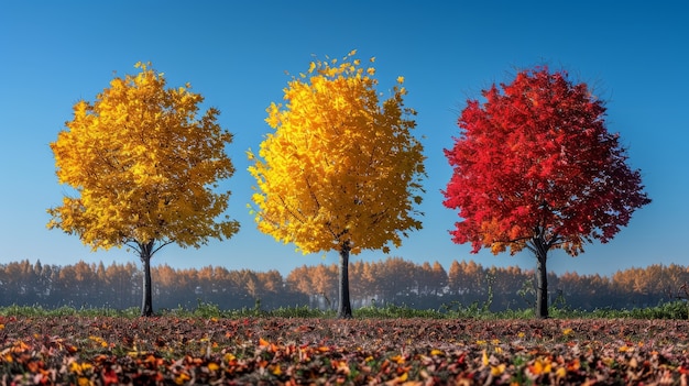 Photo gratuite arbre photoréaliste avec des branches et un tronc à l'extérieur dans la nature