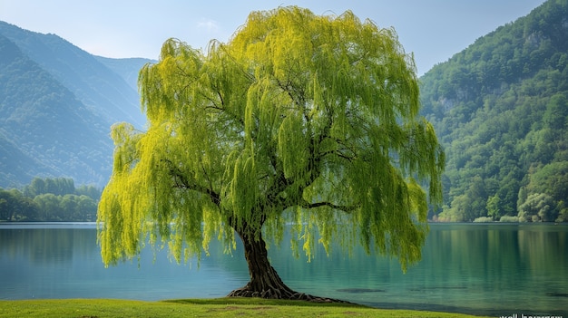 Photo gratuite arbre photoréaliste avec des branches et un tronc à l'extérieur dans la nature