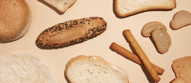 Photo gratuite bannière de supermarché avec de la nourriture