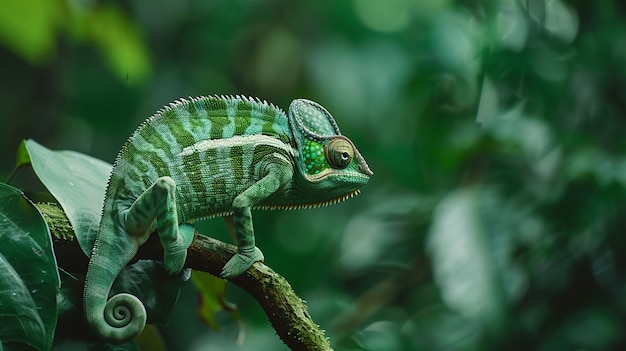 Photo gratuite le beau caméléon dans la nature