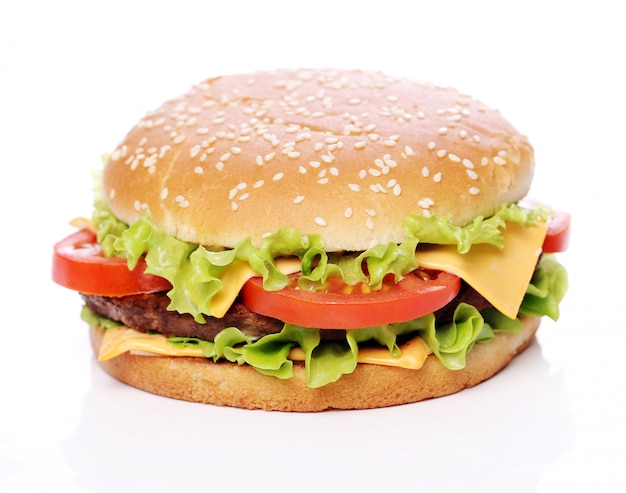 Photo gratuite burger gros et savoureux