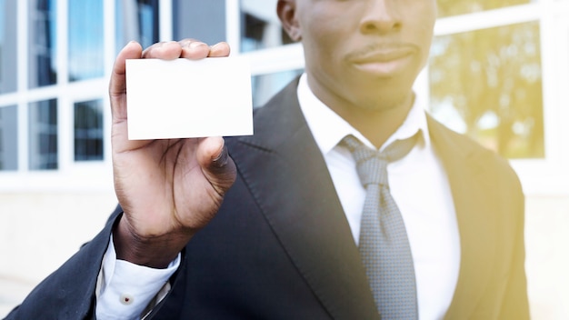 Photo gratuit carte de visite présentant élégant homme d&#39;affaires