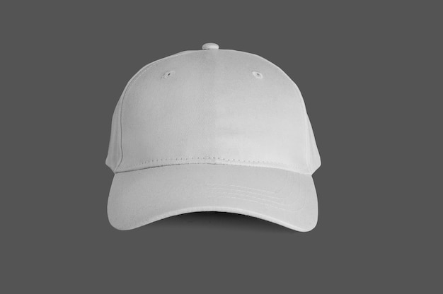 Casquette blanche vue de face