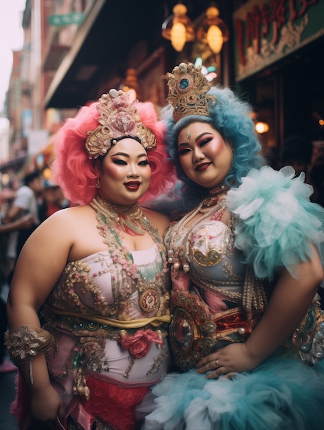 Photo gratuite célébration du mardi gras à la nouvelle-orléans