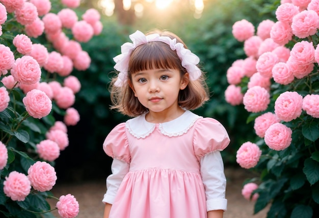 Photo gratuite célébration de la journée des enfants rêveuse