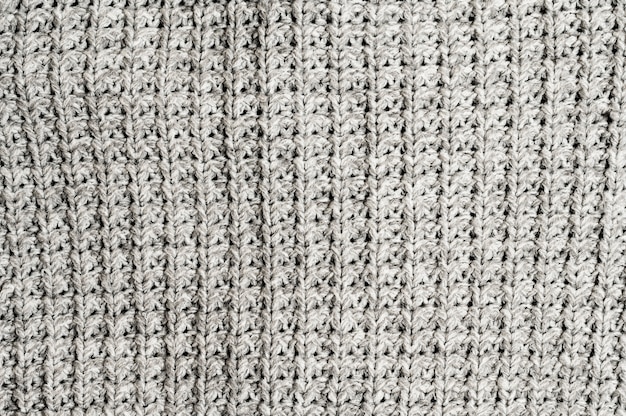 Photo gratuite fond de tricot gris