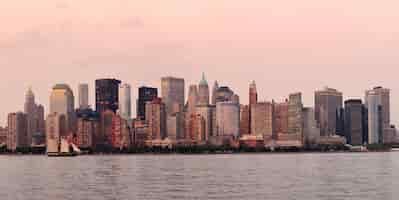 Photo gratuite horizon du centre de new york city manhattan