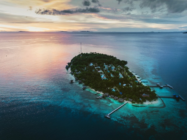 Photo gratuit île/atoll d'arborek