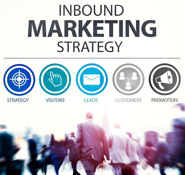 Photo gratuite inbound marketing stratégie commerce solution concept