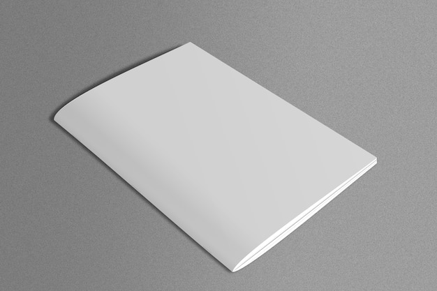 Magazine blanc en surface de marbre