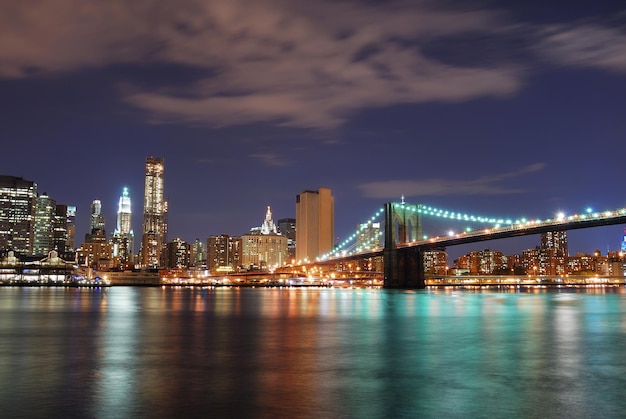 Photo gratuite manhattan pont de brooklyn à new york