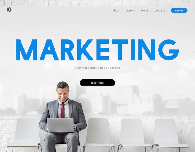 Photo gratuite marketing business branding publicité mot