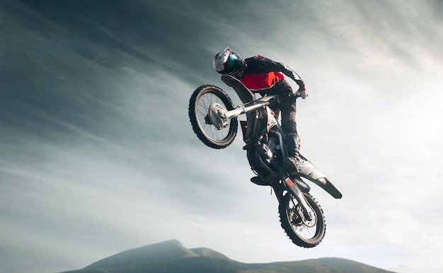 Photo gratuite moto freestyle