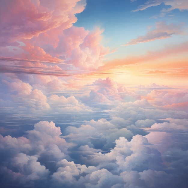 Photo gratuite des nuages de style fantastique