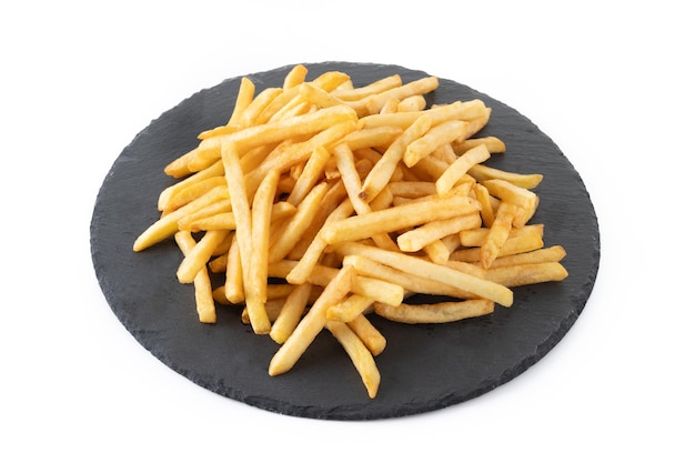 Photo gratuite patates frites frites isolées sur fond blanc