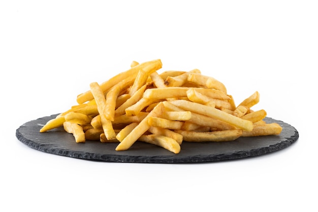 Photo gratuite patates frites frites isolées sur fond blanc