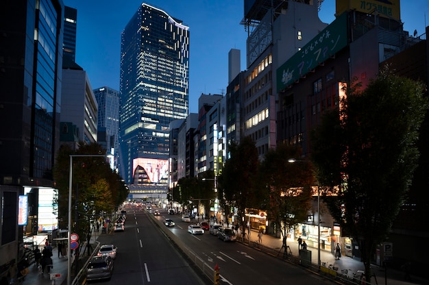 Photo gratuite paysage urbain de tokyo pendant la journée