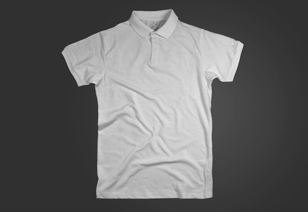 Polo ouvert blanc