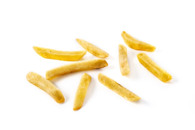 Photo gratuite pommes de terre frites frites isolé sur fond blanc