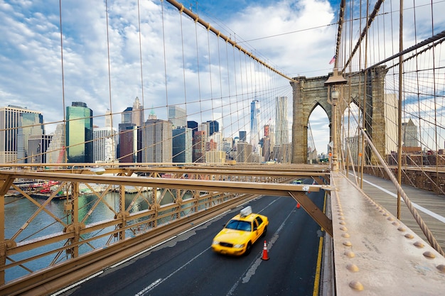 Photo gratuite pont de brooklyn à new york.