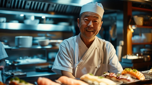 Photo gratuite portrait d'un homme pratiquant sa profession pour célébrer la journée internationale du travail