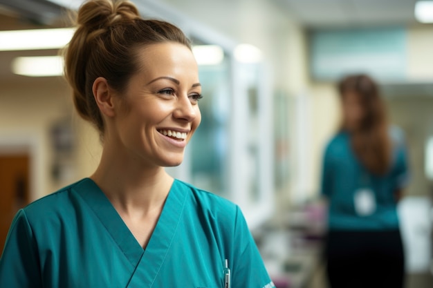 Portrait d'infirmière à l'hôpital