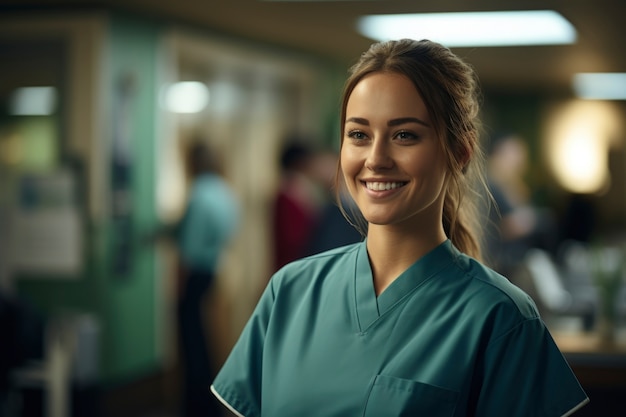 Portrait d'infirmière à l'hôpital