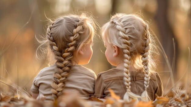 Photo gratuite portrait de jeune personne dans un style photoréaliste avec des tresses