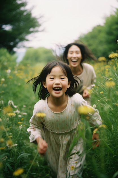 Photo gratuit portrait d'une mère et d'un enfant heureux et affectueux