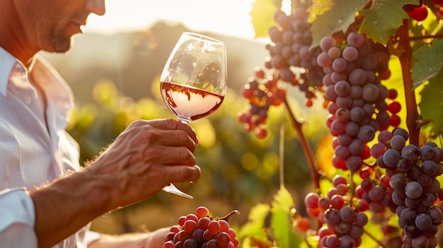 Photo gratuite des raisins rouges dans la vigne