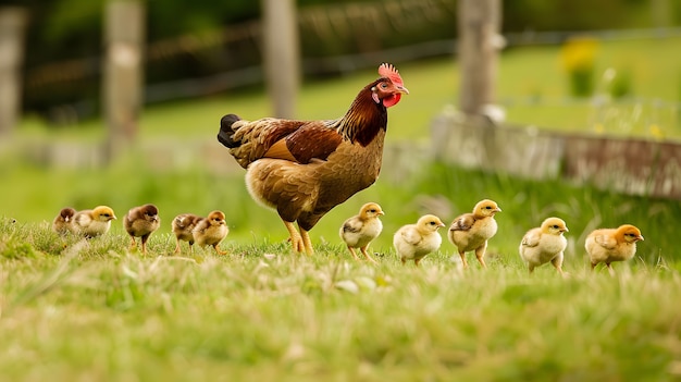 Photo gratuite scène photoréaliste d'une ferme avicole avec des poulets