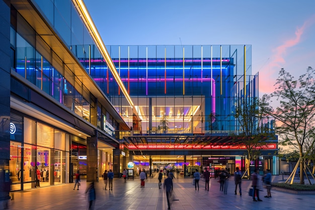 Photo gratuite scènes du mall of america dans le style cinématographique