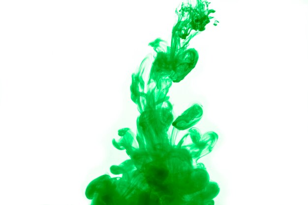 Splash de pigment vert