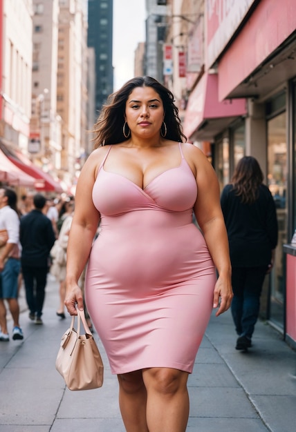 Photo gratuite le style de vie de la femme de taille plus