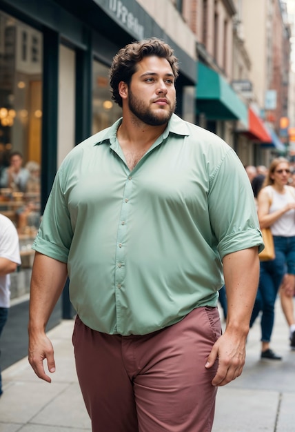 Photo gratuite le style de vie de l'homme de taille plus