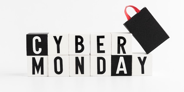 Photo gratuite ventes d'achats du cyber monday