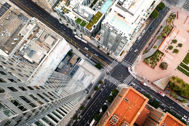 Vue aérienne créative du paysage urbain