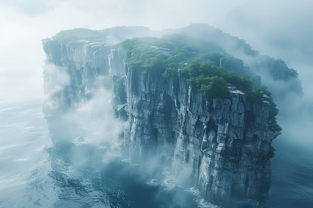 Photo gratuite vue des formations rocheuses avec le paysage naturel