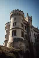 Photo gratuite vue sur l'imposant château avec paysage naturel