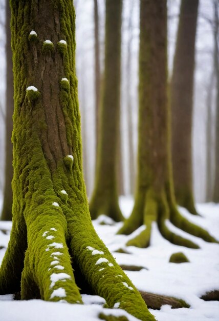 Vue rapprochée de la mousse dans la nature