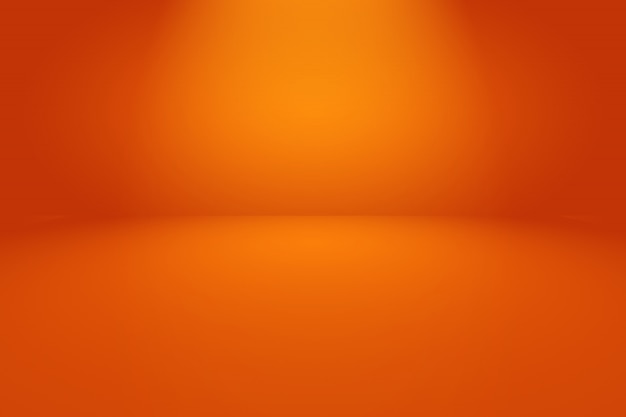 Abstrait orange salle vide