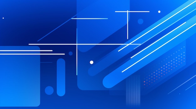 Photo arrière-plan géométrique minimal formes bleues dynamiques