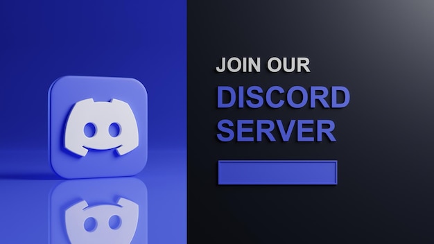 Bannière Discord simple minimaliste avec maquette