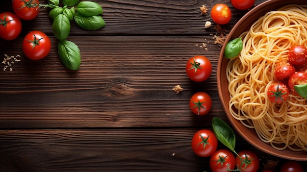 Barres de spaghetti salées Un délicieux plat de déjeuner avec des tomates et de la sauce