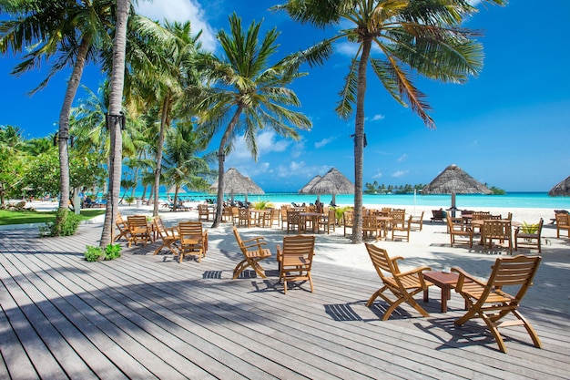 belle plage et mer tropicale