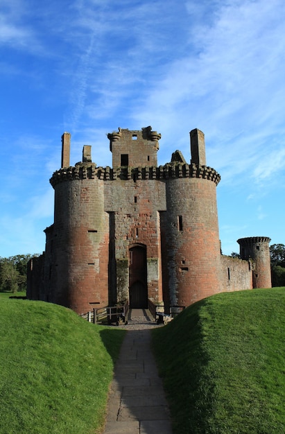 Photo le château de caerlaverock dumfries en écosse