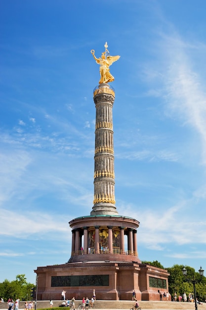 Photo la colonne de la victoire à berlin, en allemagne